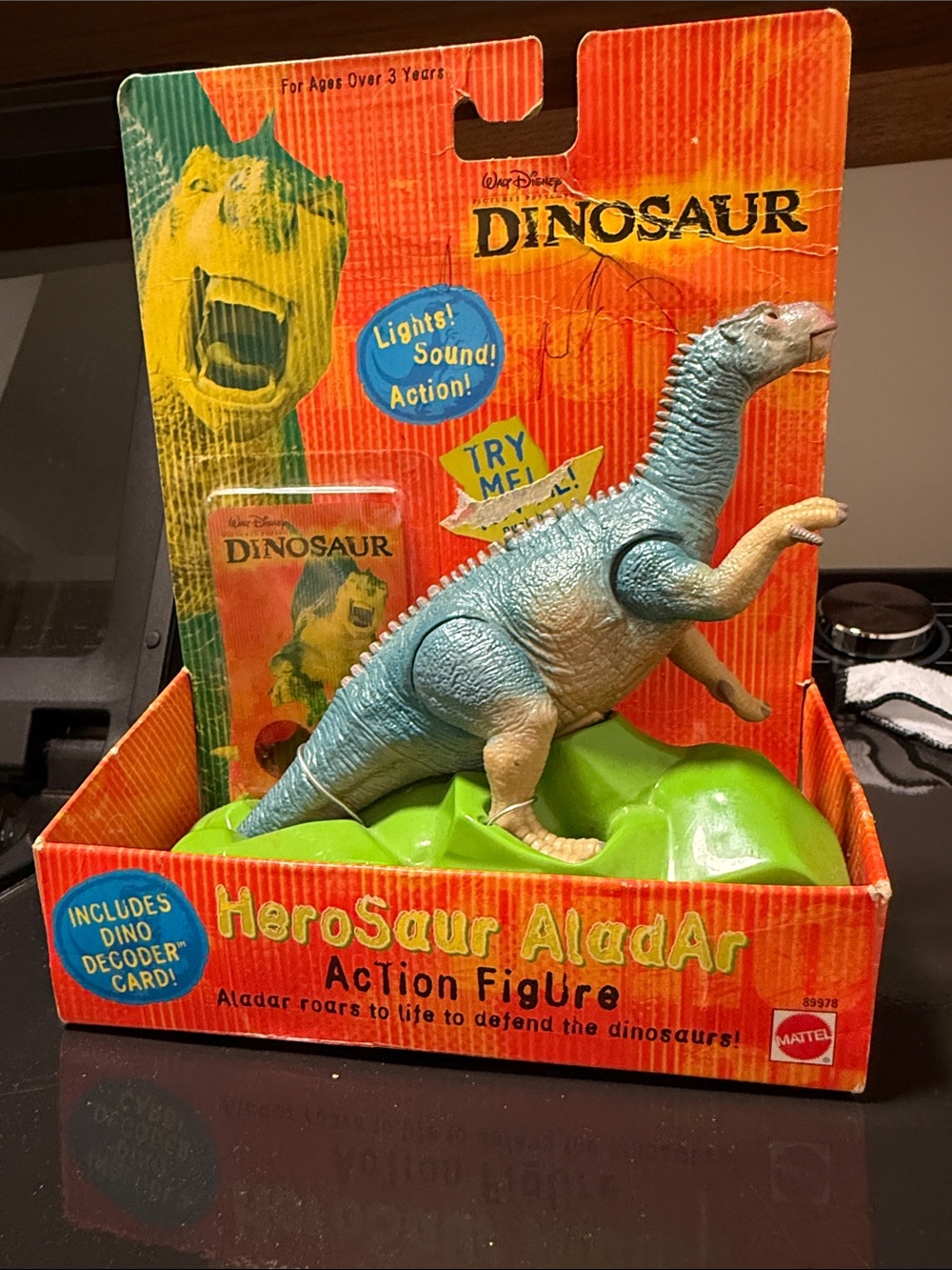 Mattel HeroSaur AladAr Blue & Cream Dinosaur Action Figure